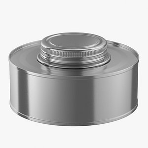 3D Screw Top Tin Can Mockup 02 model