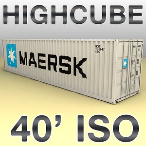 ISO shipping container 40 feet highcube