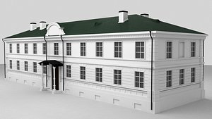 3D stone building end xviii