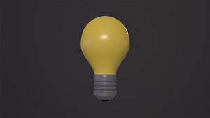 3D LIGHTBULB icon emoji