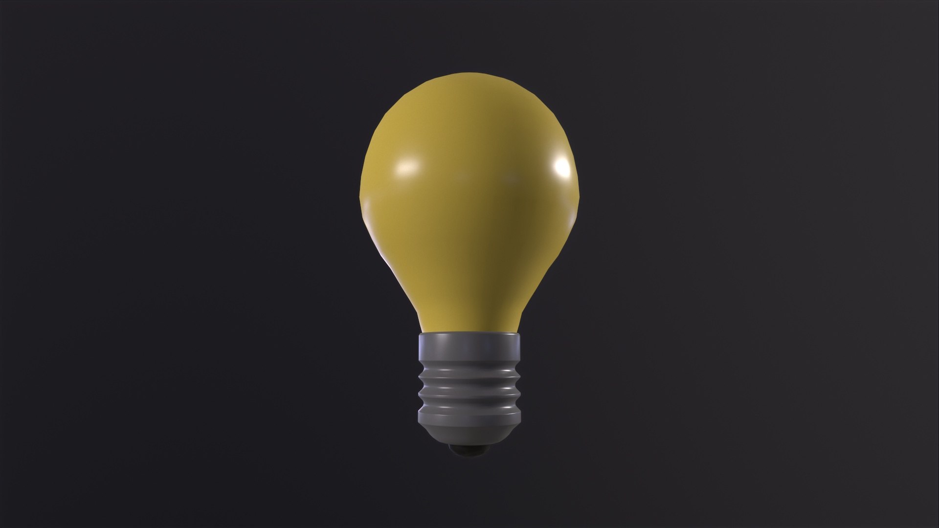 3D LIGHTBULB icon emoji - TurboSquid 2133207