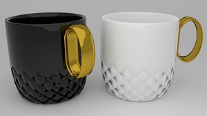 cup golden 3D