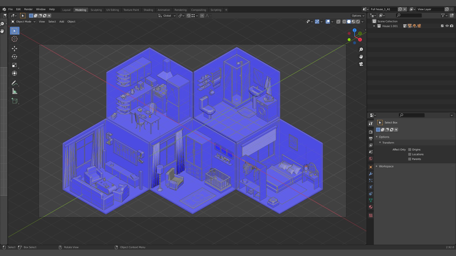 Simple Interior Collection 1 Low Poly 3D Model - TurboSquid 1739790