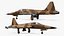 Sand Camo Jet Fighter with Wing Missiles Simplified 3D model