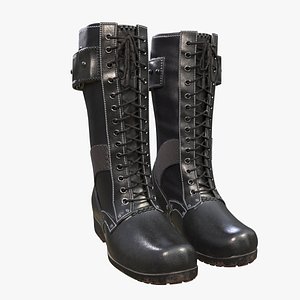 3D military boots model