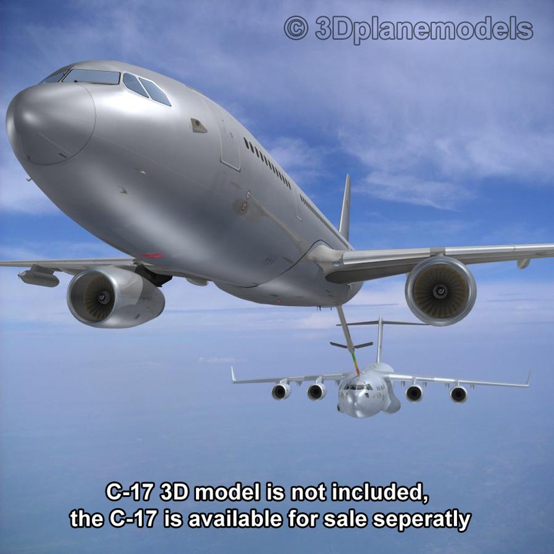 airbus a330 tanker transport 3d model