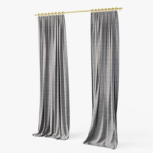 Curtain Simple Gray