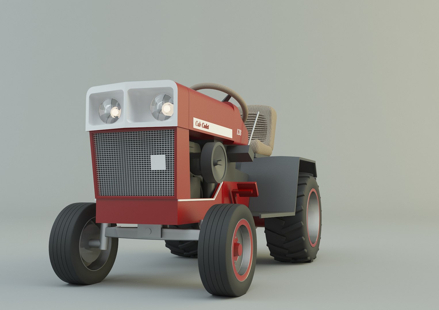 3D Cub Cadet 128 Tractor 3D Model - TurboSquid 2059414