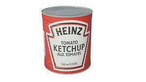 3D ketchup heinz model
