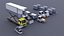 Pack de conteneurs d'avion de voiture Low Poly 070519
