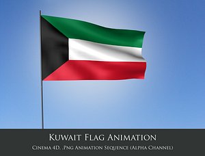 Kuwait Flag Animation