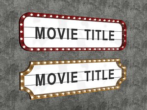 old marquee sign model