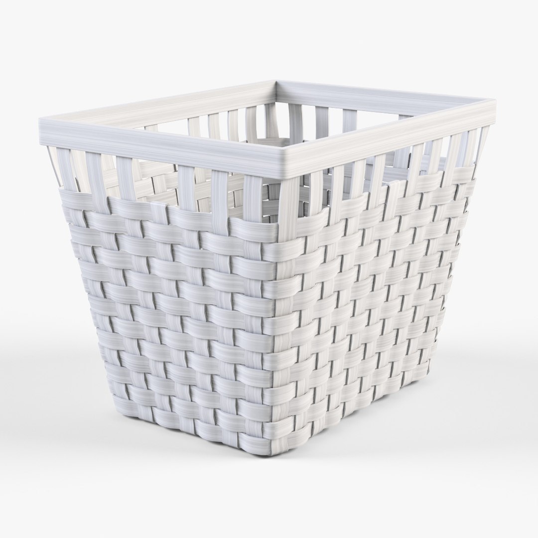 Wicker Basket Ikea Knarra 3d Model
