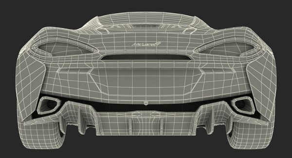 3d mclaren 570gt 2017 rigged