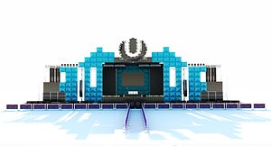 3d umf-ultra music festival main model