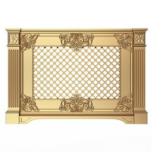 3D Radiator Cover Decorative Screening Grille Panel 017 model