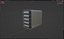 Scifi Network Atached Storage server Low-poly 3D model