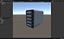 Scifi Network Atached Storage server Low-poly 3D model