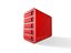 Scifi Network Atached Storage server Low-poly 3D model