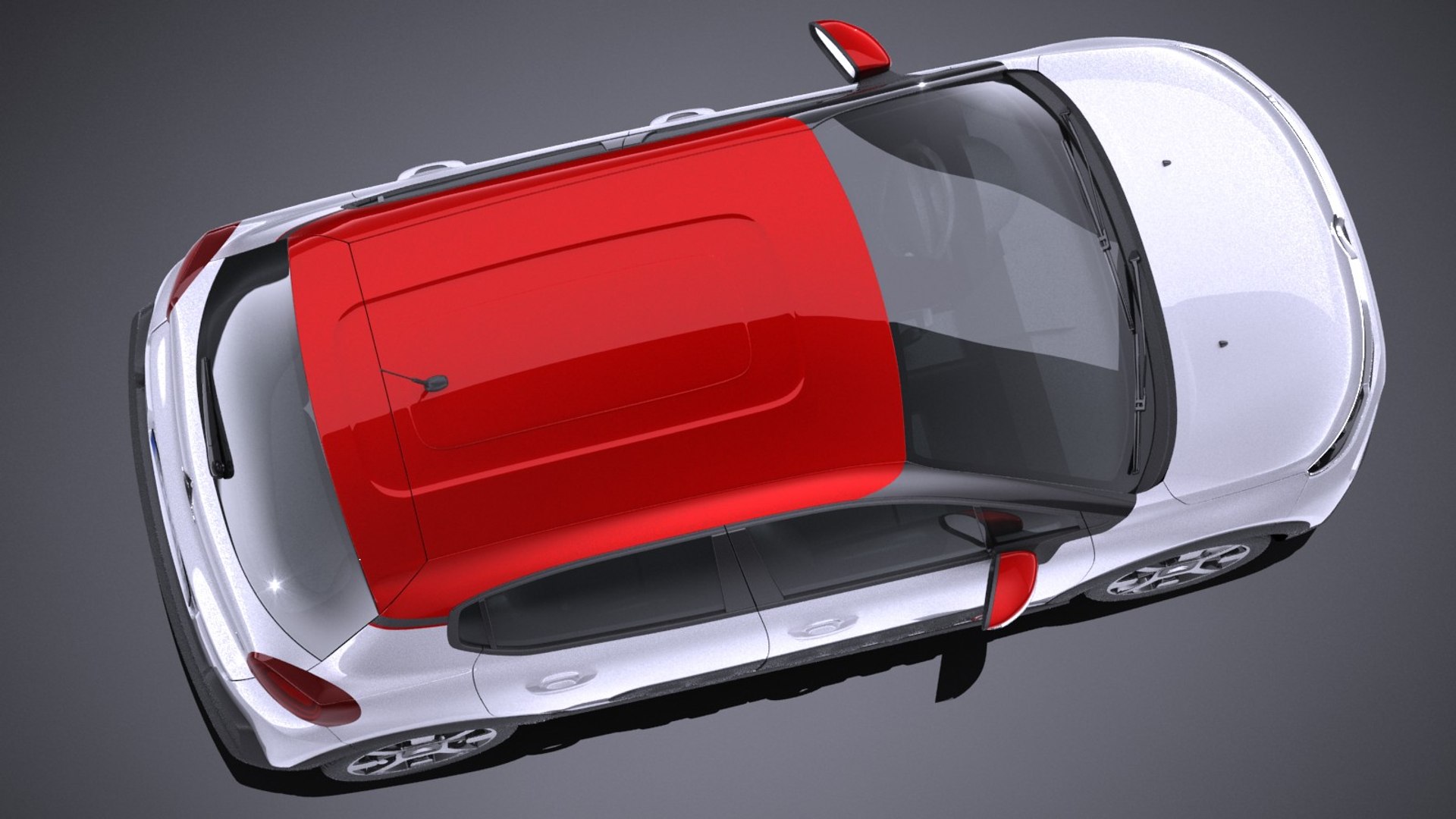 3d Citroen C3 2017 Model