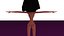 free low poly woman in dress 32