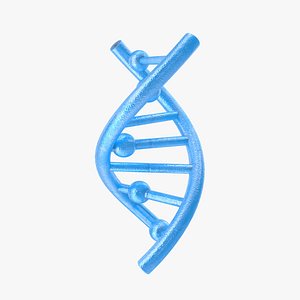 Blue DNA Helix