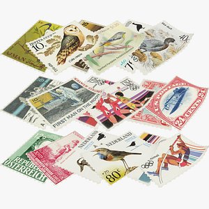 postage stamps v1 3D