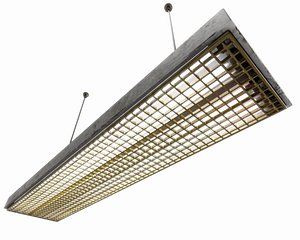 vintage fluorescent Ceiling Lamp 3D model