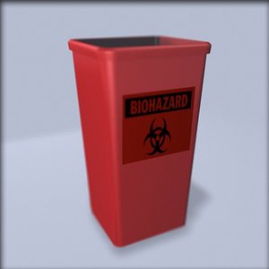 biohazard waste 3d model