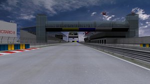 3d fantasy racing track model