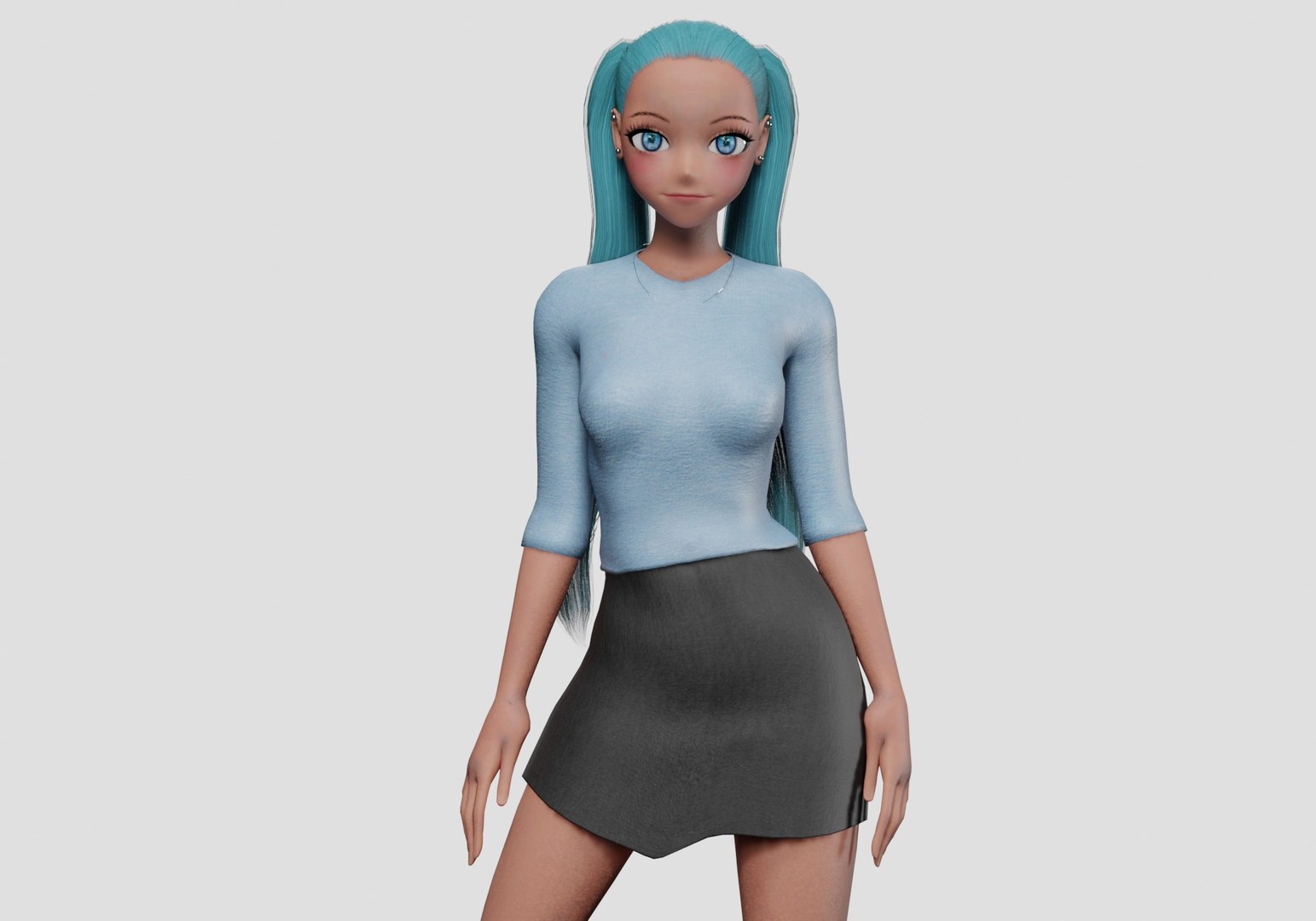 Basic Standard Girl V22507 3D Model - TurboSquid 2271018