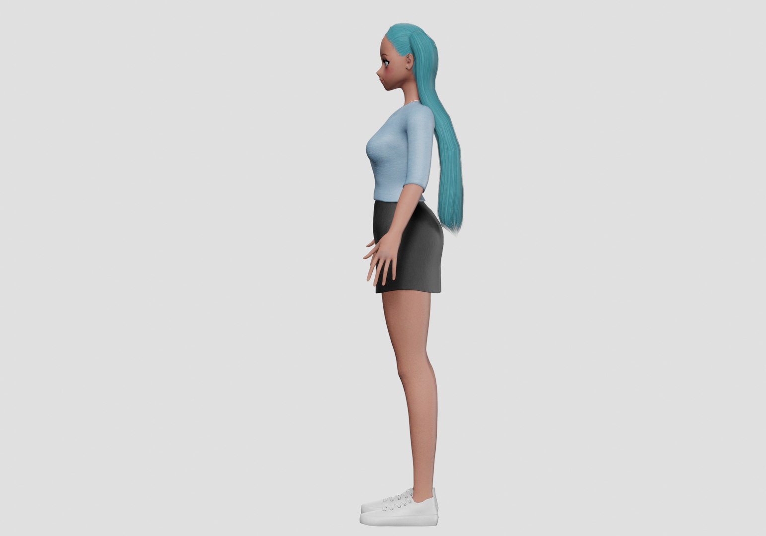 Basic Standard Girl V22507 3D Model - TurboSquid 2271018
