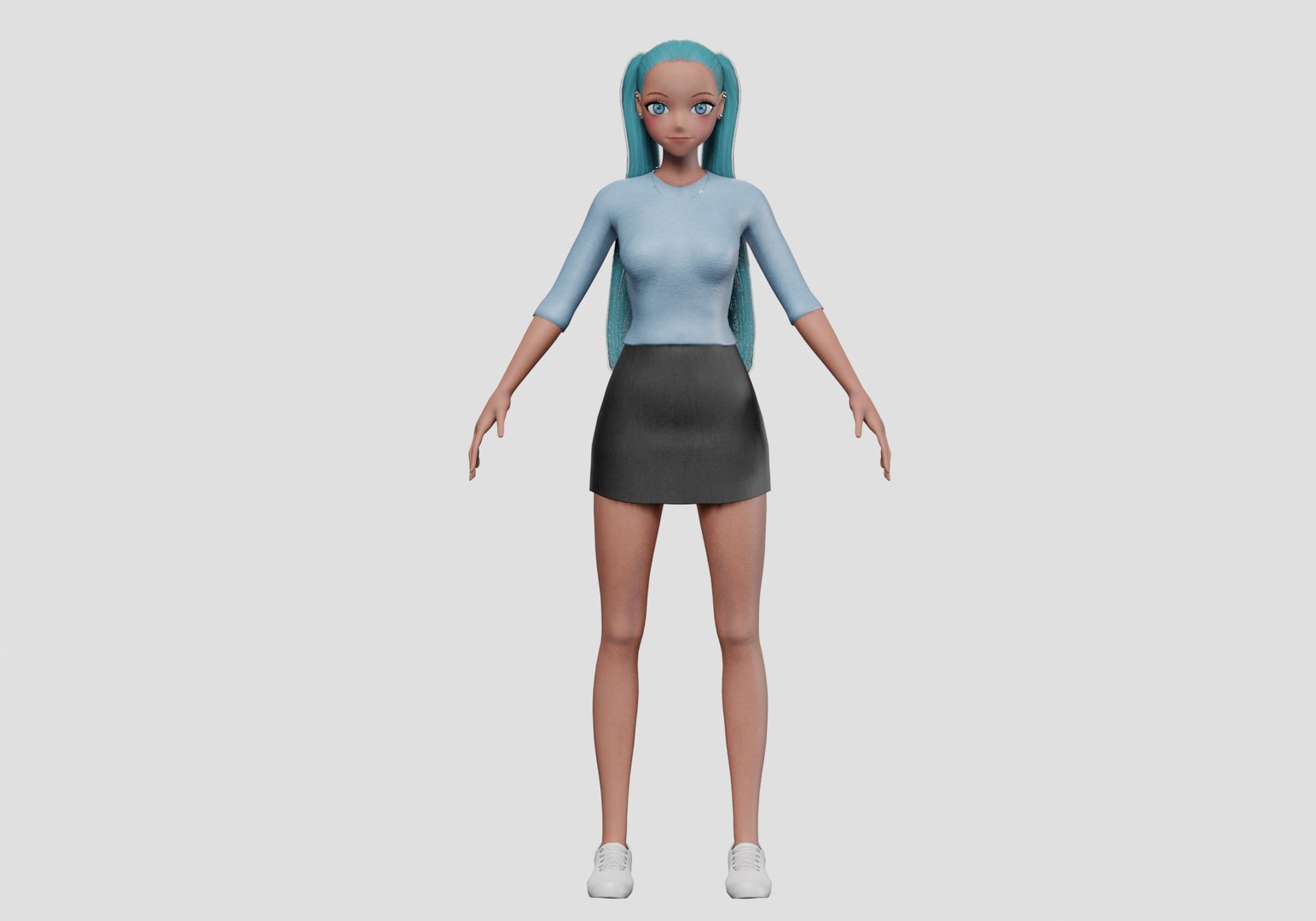 Basic Standard Girl V22507 3D Model - TurboSquid 2271018