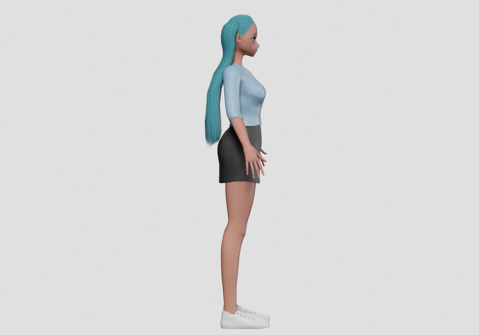 Basic Standard Girl V22507 3D Model - TurboSquid 2271018