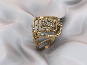 3D ring fashionable model
