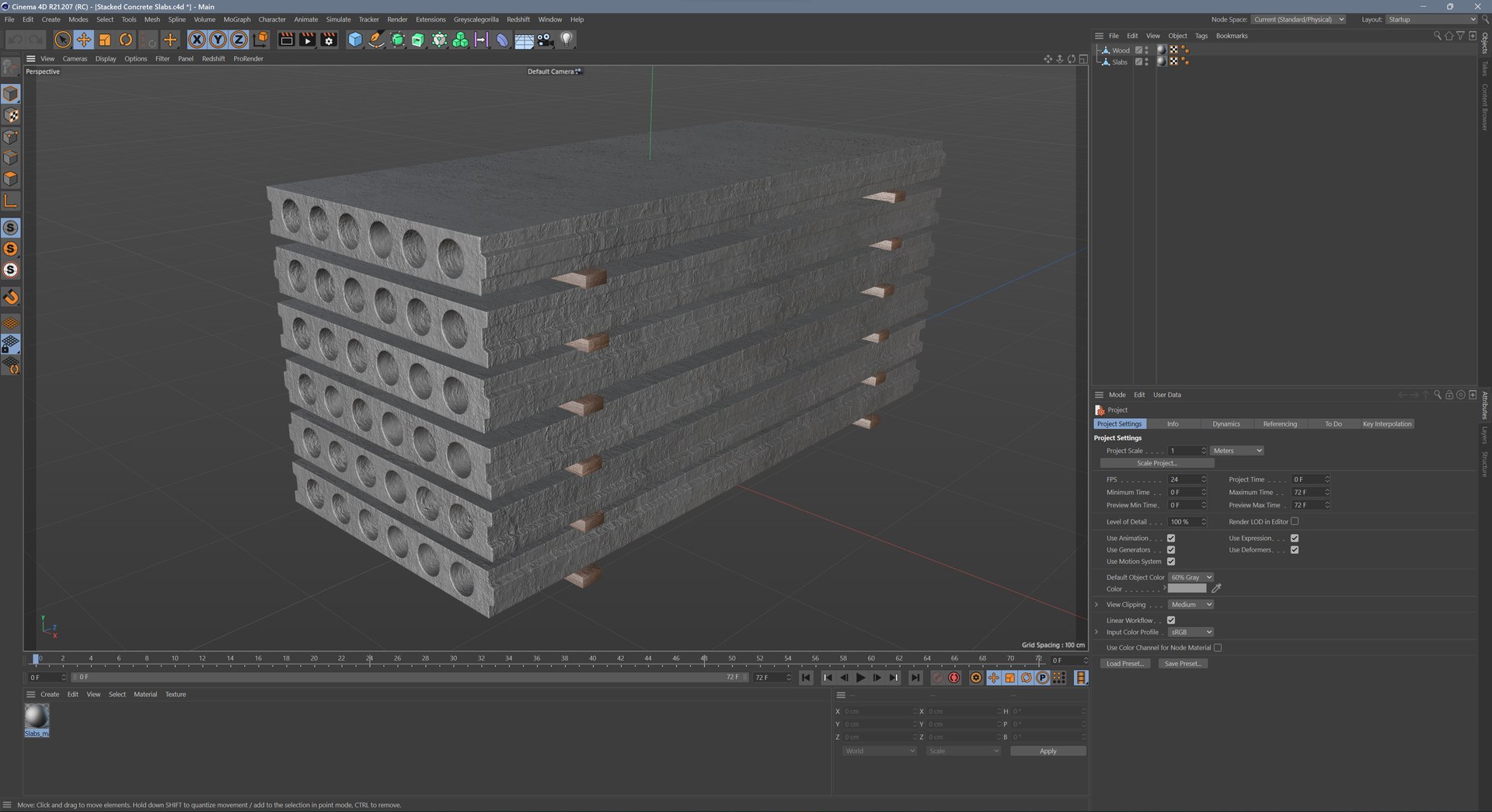 3D Stacked Concrete Slabs TurboSquid 2292987