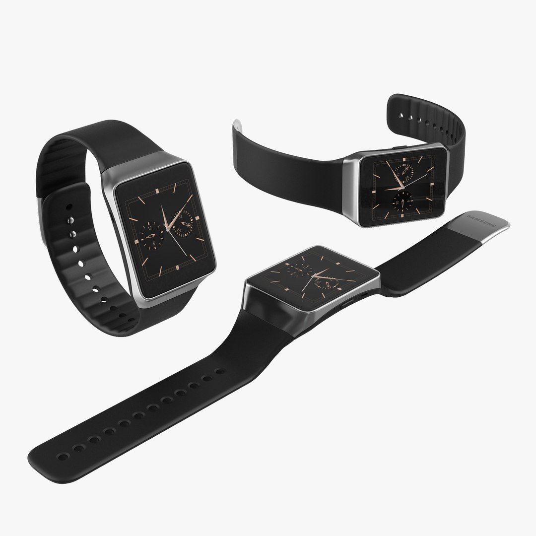 Samsung Gear Live 3D Models Set 3D model preview