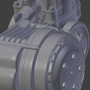 racing kart engine 3d model