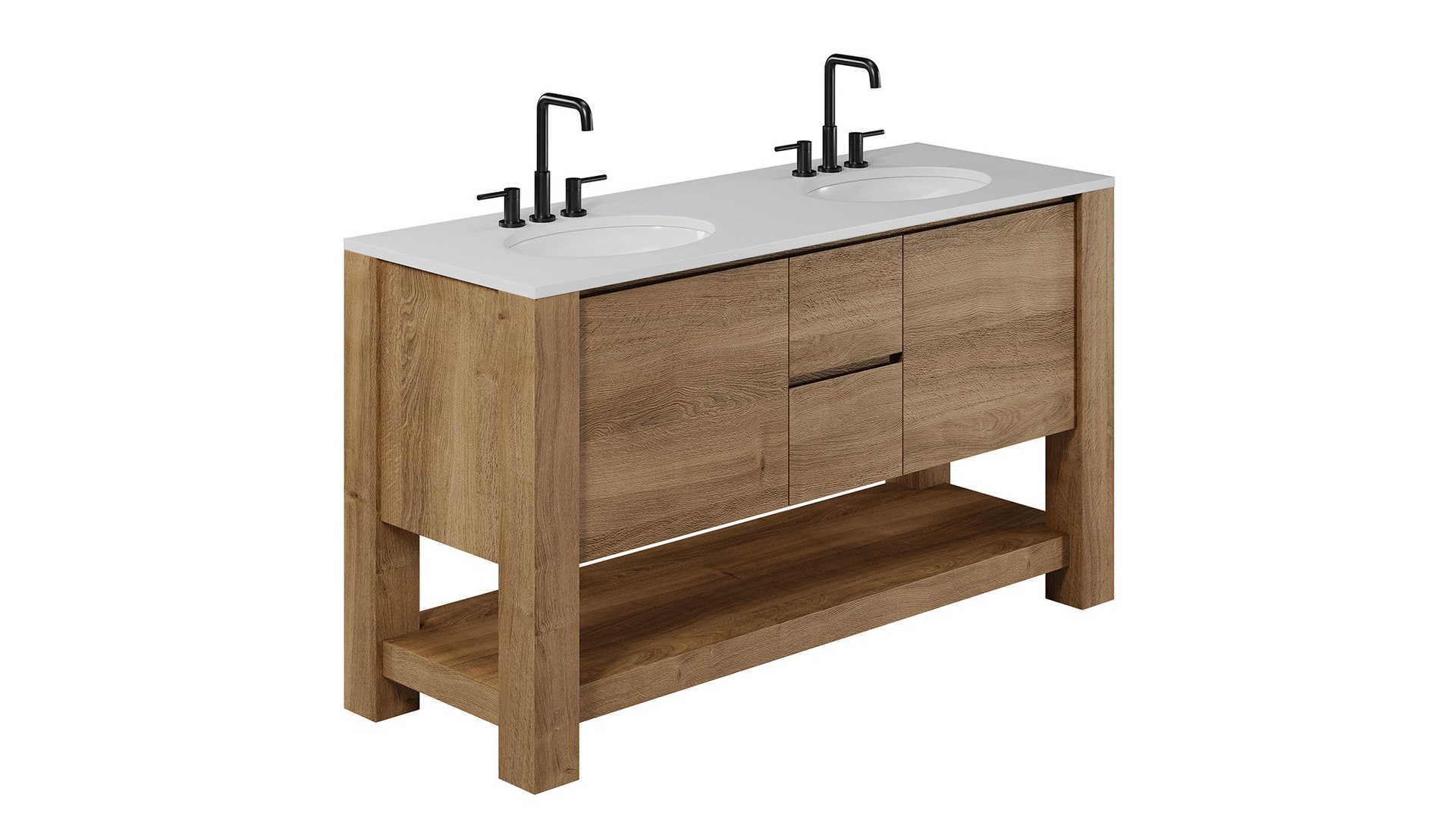 Graham Double Bathroom Vanity By Westelm Model - TurboSquid 2440484