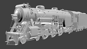 3D southern ps-4 locomotive steam model