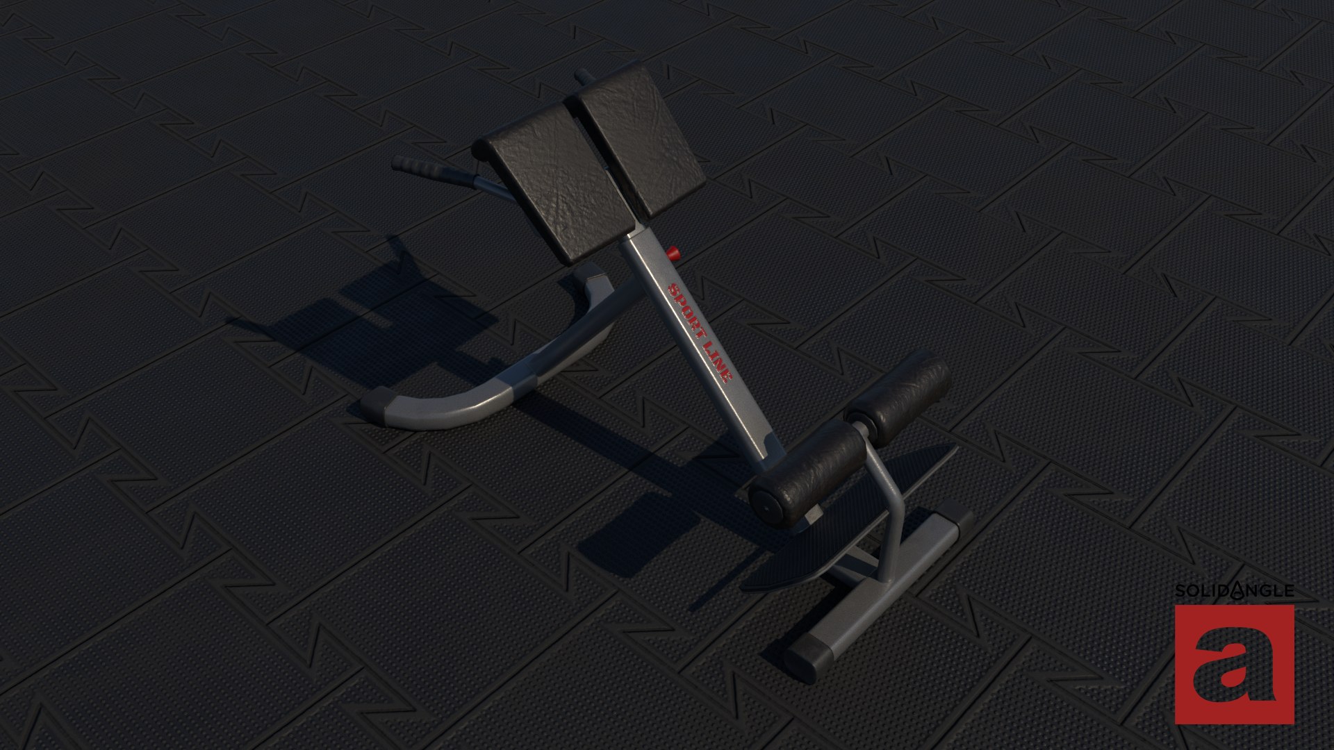 3D Pbr Hyperextension Bench - TurboSquid 1369239