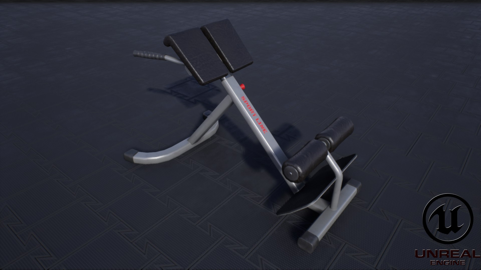 3D Pbr Hyperextension Bench - TurboSquid 1369239
