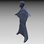 3D Wingsuit 남성 플라이어 모델 딱딱한 애니메이션