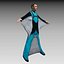 3D Wingsuit 남성 플라이어 모델 딱딱한 애니메이션