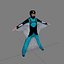 3D Wingsuit 남성 플라이어 모델 딱딱한 애니메이션