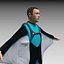 3D Wingsuit 남성 플라이어 모델 딱딱한 애니메이션