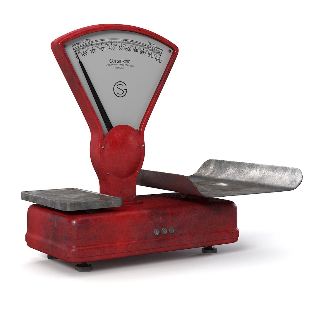 3d Model Vintage Italian Scale