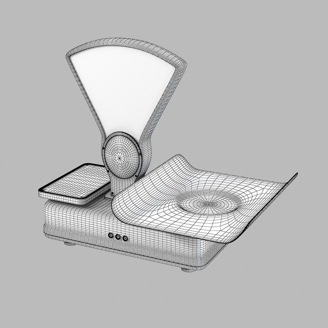 3d Model Vintage Italian Scale