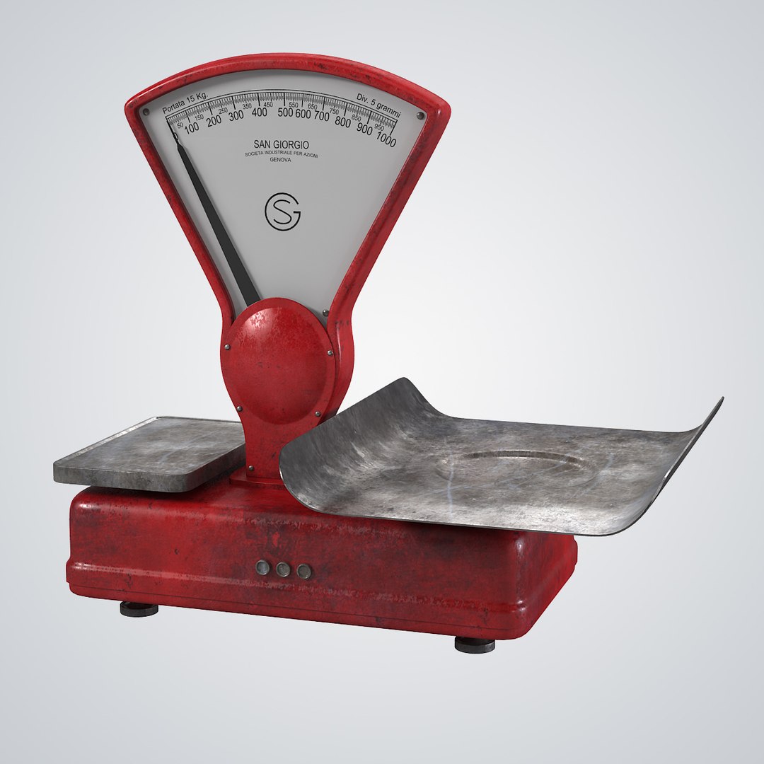 3d Model Vintage Italian Scale