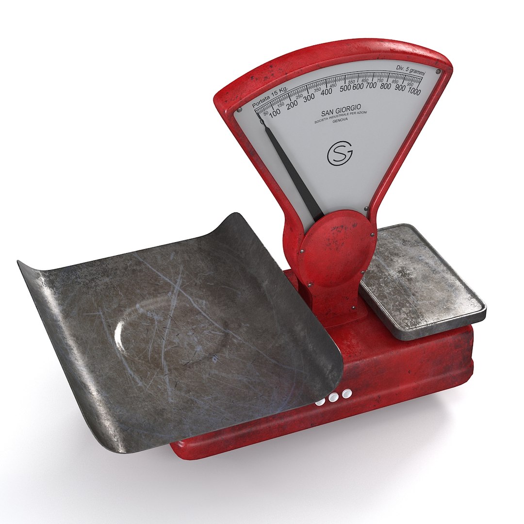 3d Model Vintage Italian Scale